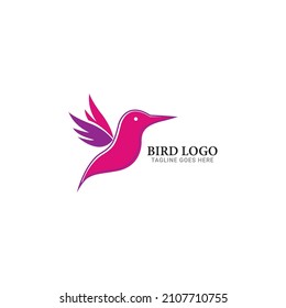 bird logo, line art, simple logo.