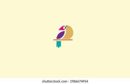  bird logo, line art vector logo template