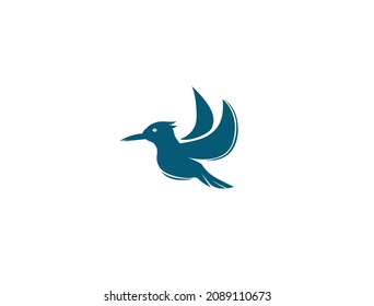ilustración vectorial de la línea del logotipo de pájaro 