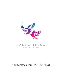 Bird logo, Logos birds, minimalist monoline line art Flying bird Black bird icons design