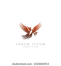 Bird logo, Logos birds, minimalist monoline line art Flying bird Black bird icons design