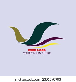 Bird logo made by illustrator