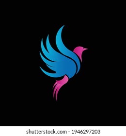 Bird Logo Made With Golden Ratio Principles