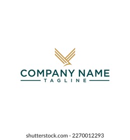 bird logo with minimalistic and elegant lines