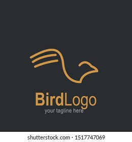 Bird logo with modern concept. Bird icon design