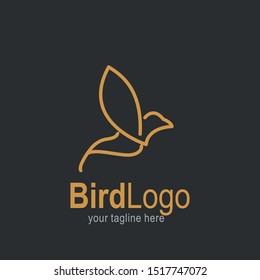 Bird logo with modern concept. Bird icon design