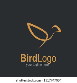 Bird logo with modern concept. Bird icon design