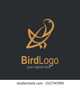 Bird logo with modern concept. Bird icon design