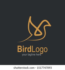 Bird logo with modern concept. Bird icon design