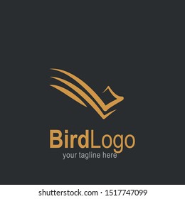 Bird logo with modern concept. Bird icon design