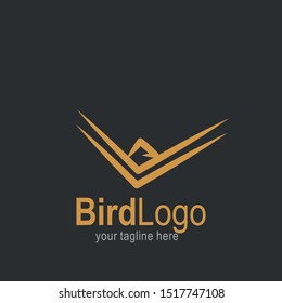 Bird logo with modern concept. Bird icon design