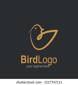 Bird logo with modern concept. Bird icon design