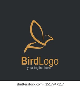 Bird logo with modern concept. Bird icon design