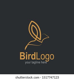 Bird logo with modern concept. Bird icon design