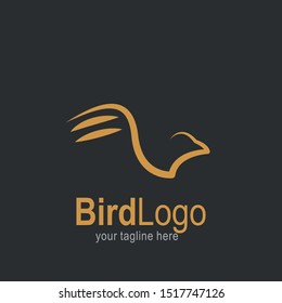 Bird logo with modern concept. Bird icon design