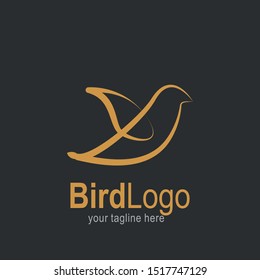 Bird logo with modern concept. Bird icon design