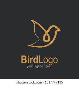 Bird logo with modern concept. Bird icon design