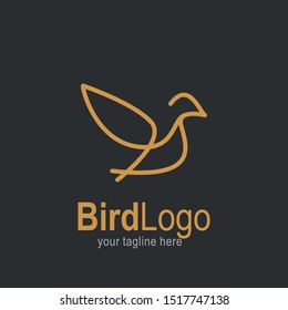 Bird logo with modern concept. Bird icon design