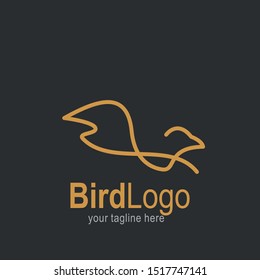 Bird logo with modern concept. Bird icon design