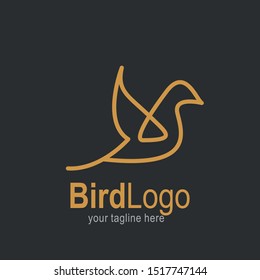 Bird logo with modern concept. Bird icon design