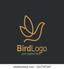 Bird logo with modern concept. Bird icon design