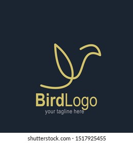 Bird logo with modern concept. Bird icon design