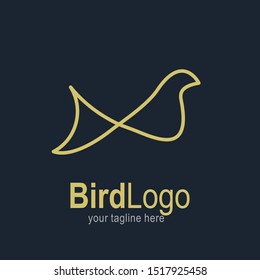 Bird logo with modern concept. Bird icon design