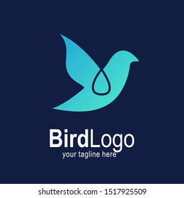 Bird logo with modern concept. Bird icon design