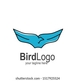Bird logo with modern concept. Bird icon design