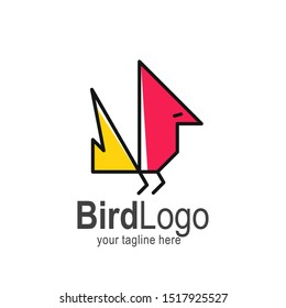 Bird logo with modern concept. Bird icon design