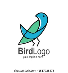 Bird logo with modern concept. Bird icon design