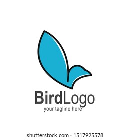 Bird logo with modern concept. Bird icon design