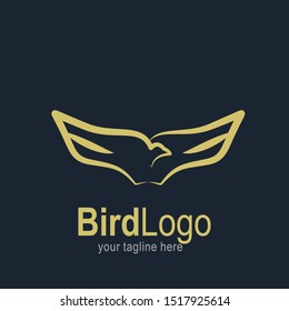 Bird logo with modern concept. Bird icon design