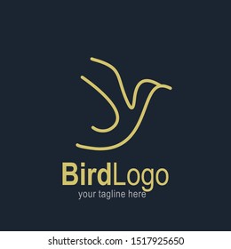 Bird logo with modern concept. Bird icon design