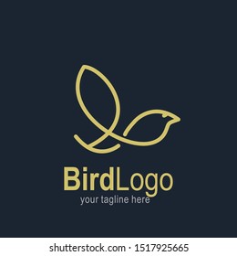 Bird logo with modern concept. Bird icon design