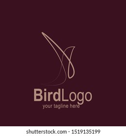 Bird logo with modern concept. Bird icon design