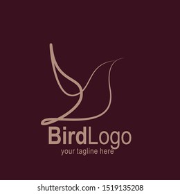 Bird logo with modern concept. Bird icon design