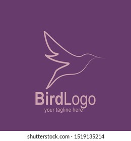 Bird logo with modern concept. Bird icon design