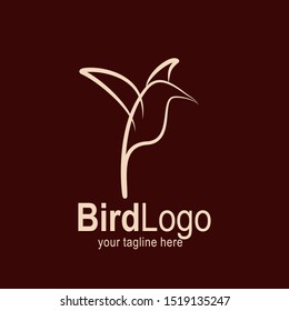 Bird logo with modern concept. Bird icon design