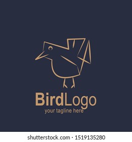 Bird logo with modern concept. Bird icon design