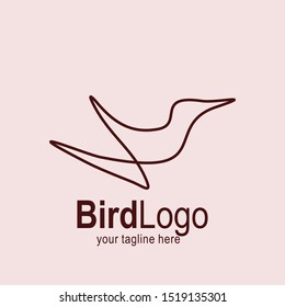 Bird logo with modern concept. Bird icon design