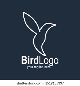 Bird logo with modern concept. Bird icon design