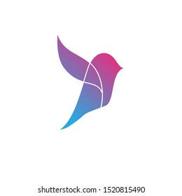 Bird logo with modern concept. Bird icon design