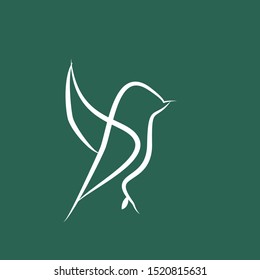 Bird logo with modern concept. Bird icon design