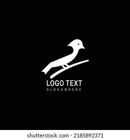 Logo de pájaro con concepto moderno. Diseño de iconos de pájaro