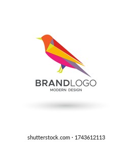 Bird Logo modern style, can use for mascot brand business. Vector illustrations