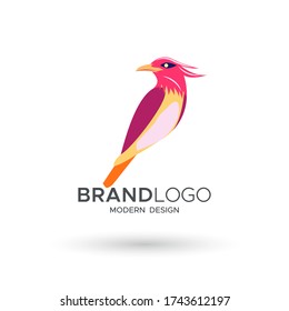 Bird Logo modern, kann für Maskottmarken-Geschäft. Vektor-Abbildungen