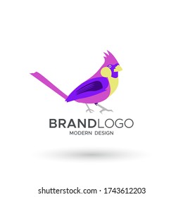 Bird Logo modern style, can use for mascot brand business. Vector illustrations