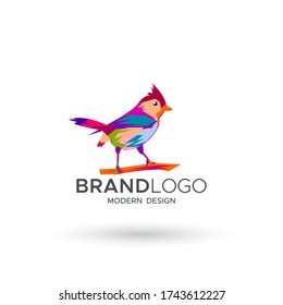 Bird Logo modern style, can use for mascot brand business. Vector illustrations