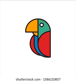 bird logo modern vector graphic